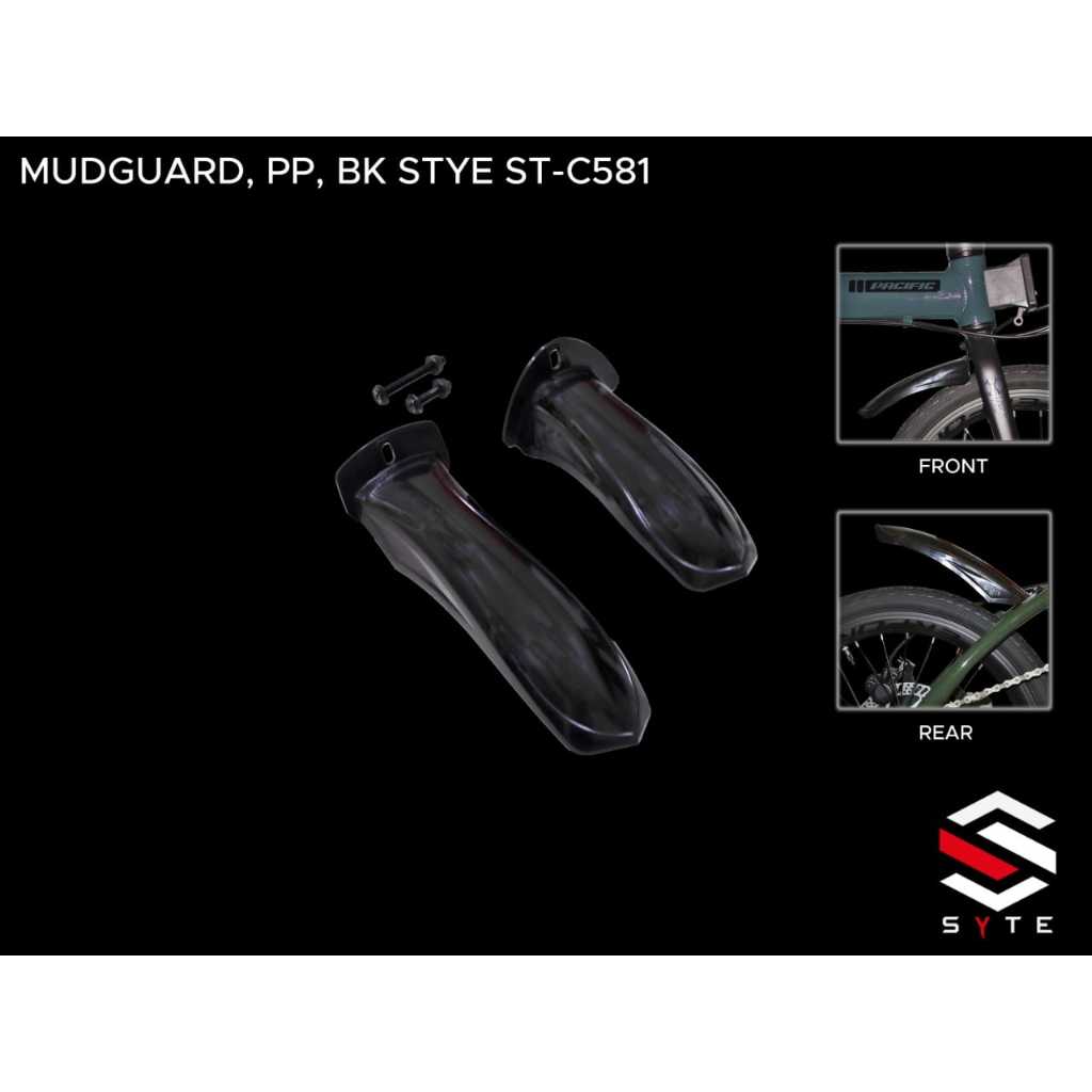 Spakbor SYTE Sepeda Lipat Minion Sepeda Anak BMX Fender MudGuard Slebor