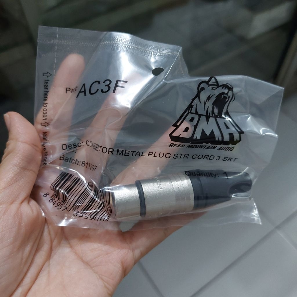jek canon perempuan BMA original jack XLR female BMA jek XLR BMA