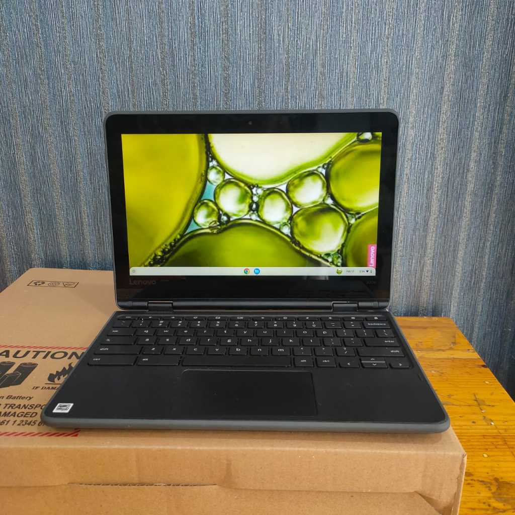 Laptop Second Lenovo Flip Chromebook 300E, (Touchscreen), #Flip, Bisa Jadi Tab, Super Slim, Ringan, 