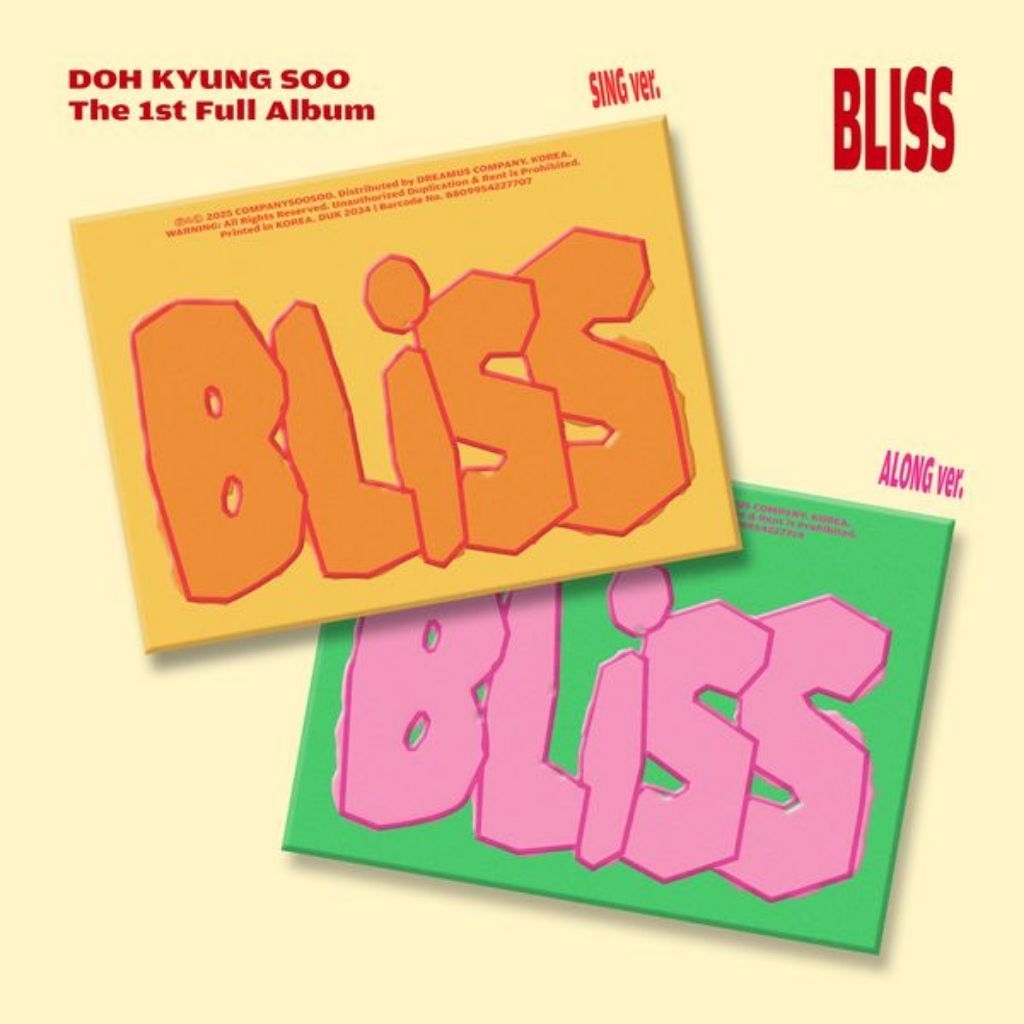 [PRE-ORDER] 1st Full Album DOH KYUNG SOO - Bliss Sing / Along ver Sealed Do Kyungsoo D.O. EXO PO POB