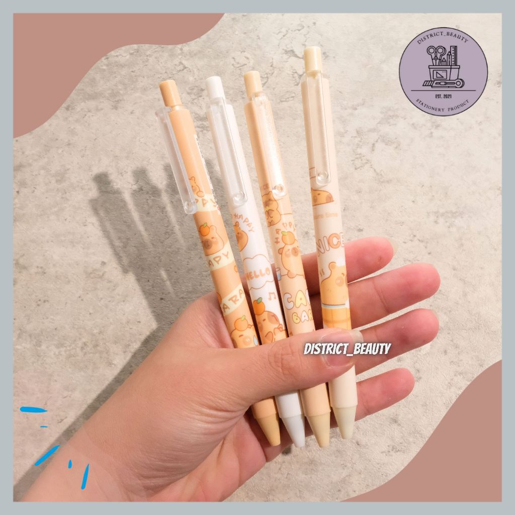 

PULPEN CETEK CAPYBARA COKELAT PENA PULPEN CETEK GLOSSY CAPYBARA DOFF PULPEN GEL MEKANIK KAPIBRA ADM-269 TERMURAH
