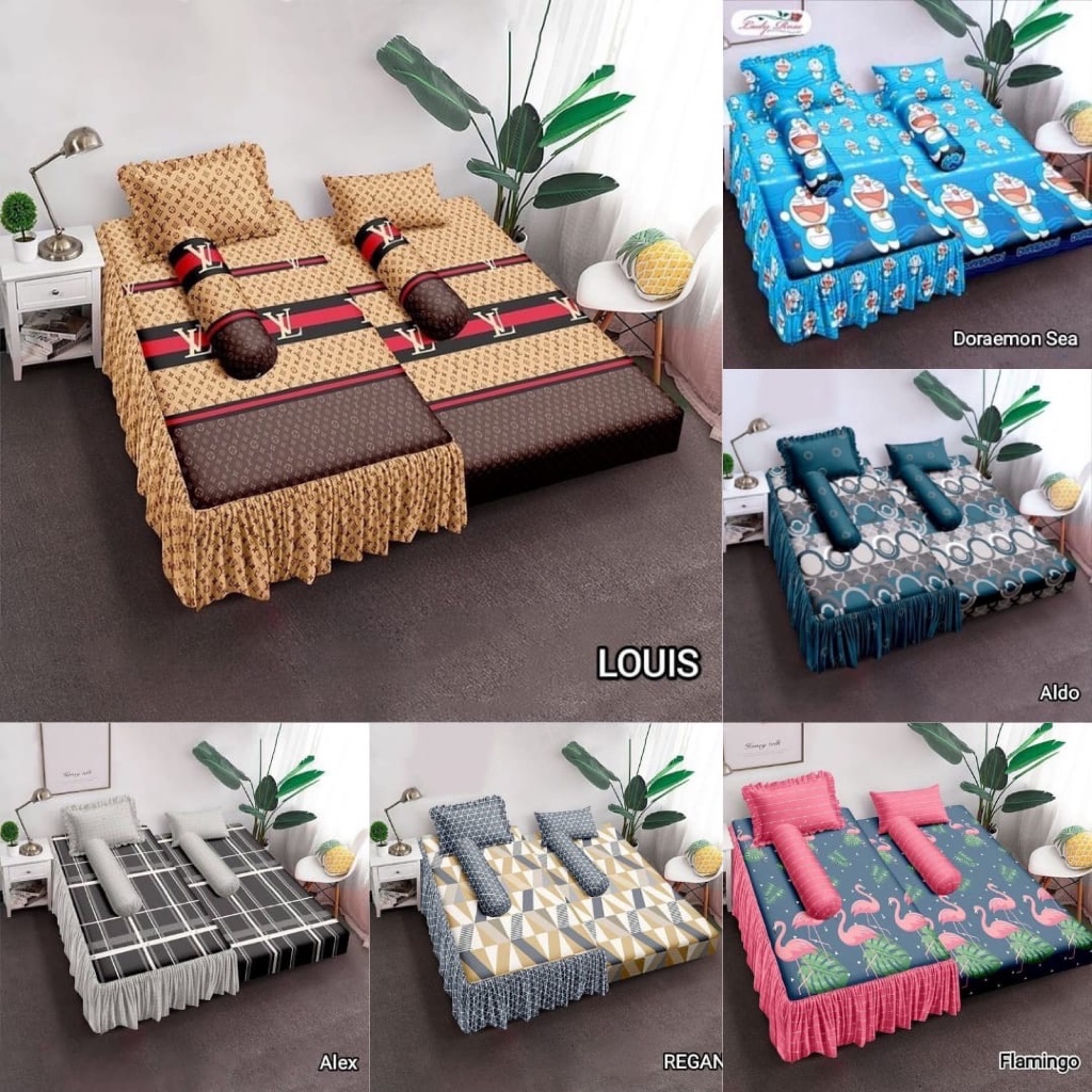 Sprei Sorong Lady Rose Tersedia Varian / Sprei Duo 2in1 Lady Rose