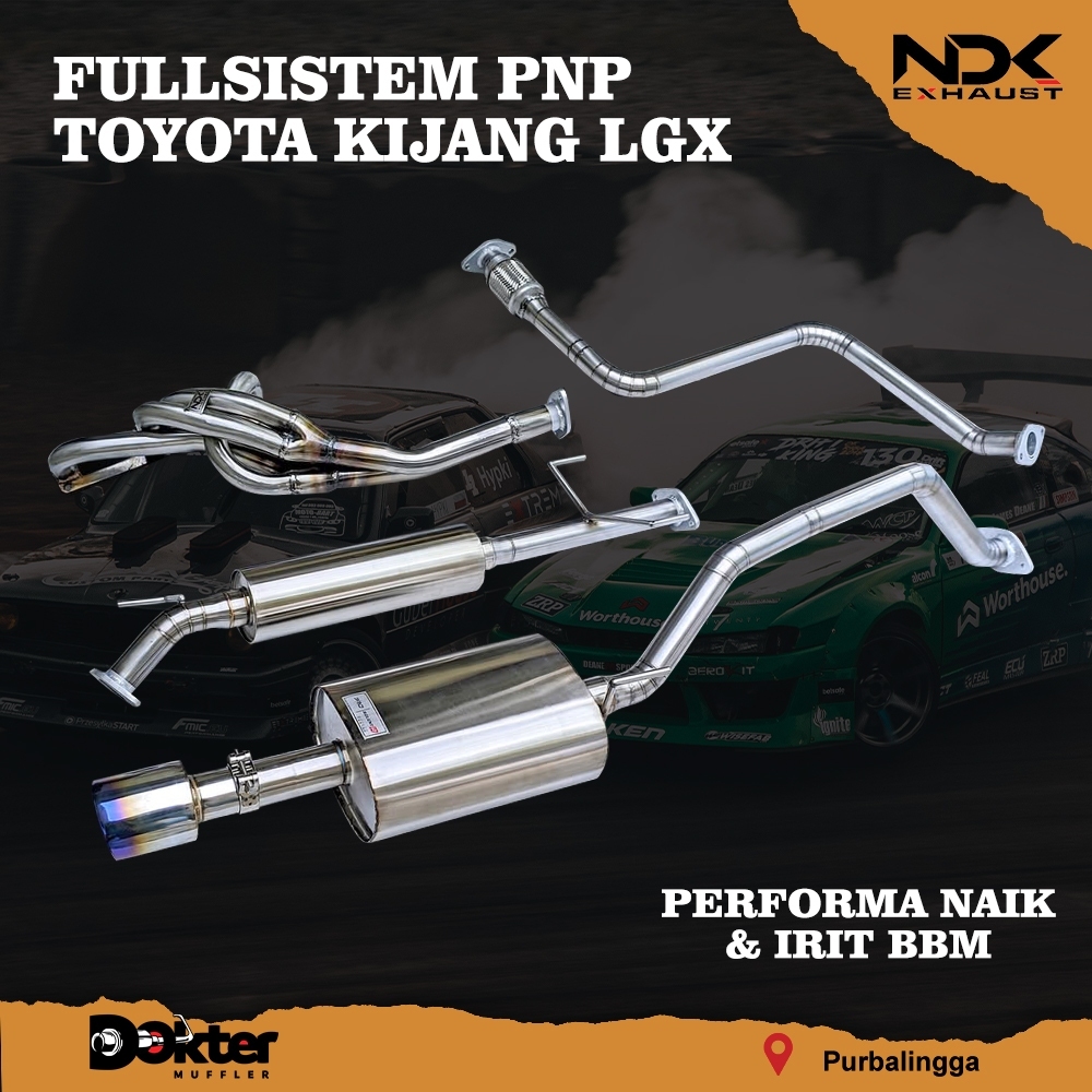 KNALPOT RACING MOBIL FULLSISTEM PNP TOYOTA KIJANG LGX NDK EXHAUST