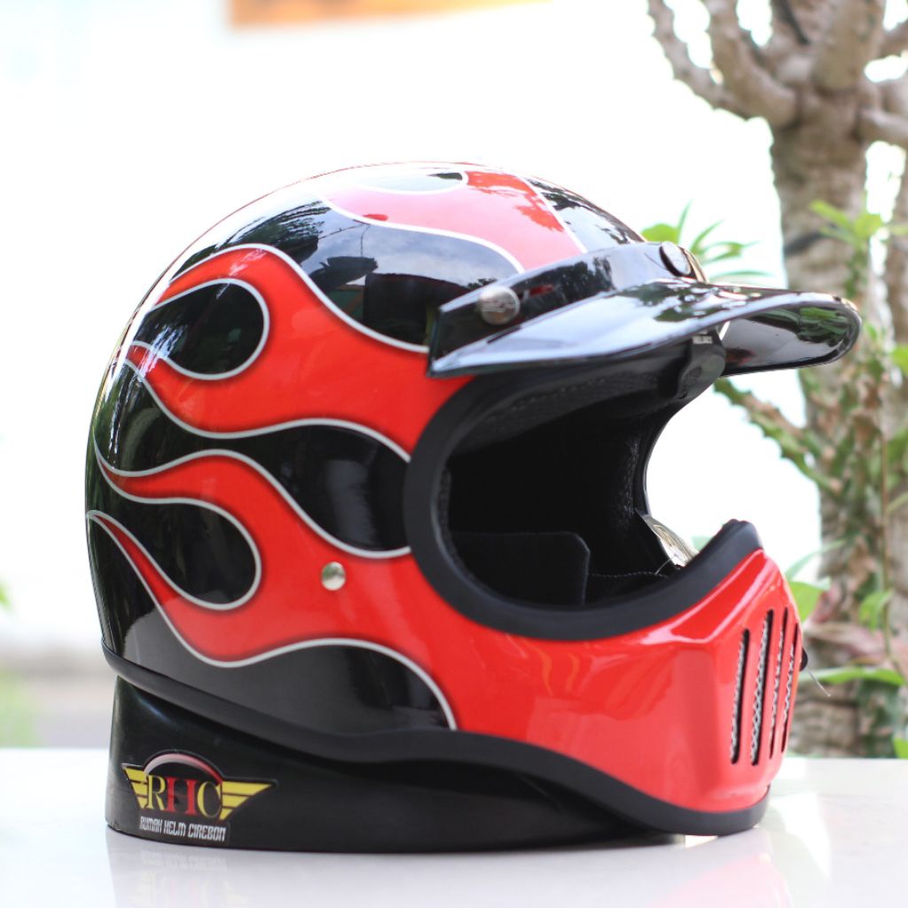 JS Cakil motif helm Cakil retro vintage style original SNI