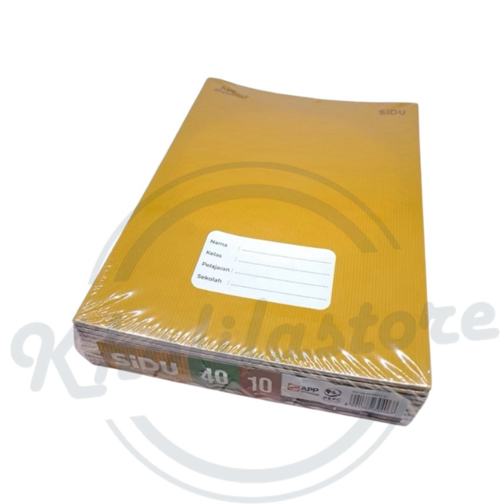 

(10 pcs) Buku Tulis Sidu Kraft isi 40 lembar / Buku Tulis Sidu Sampul Coklat Ukuran Kwarto