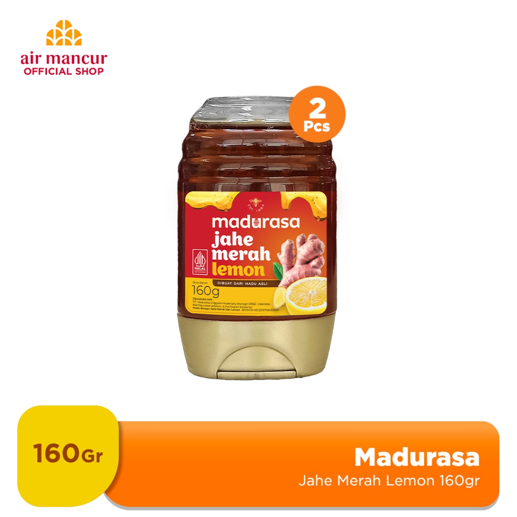 

Madurasa Jahe Merah Lemon Botol PET 160Gr (2) - Madu Murni