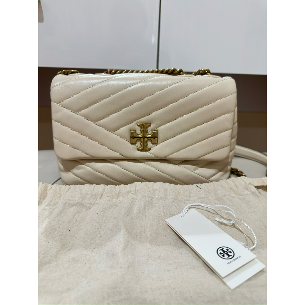 TB Kira Chevron Small Convertible Shoulder Authentic Preloved