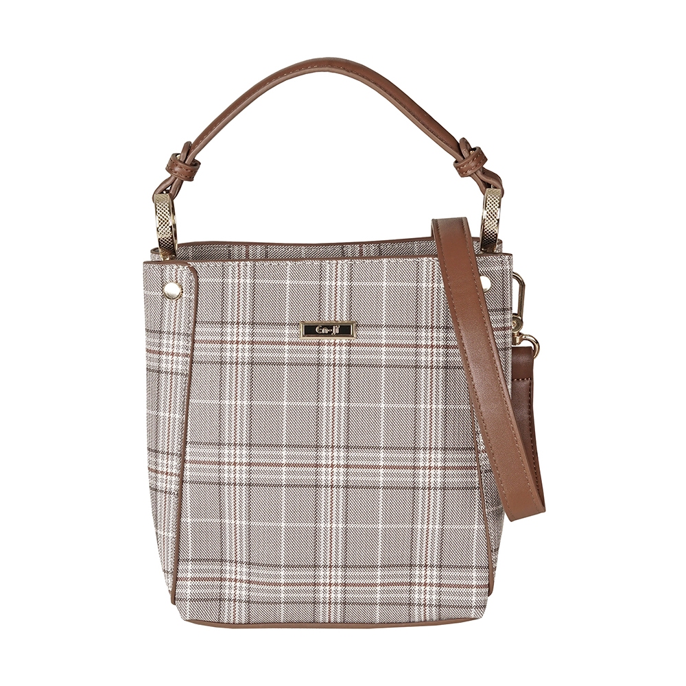 En-ji Ghea Handbag - Khaki