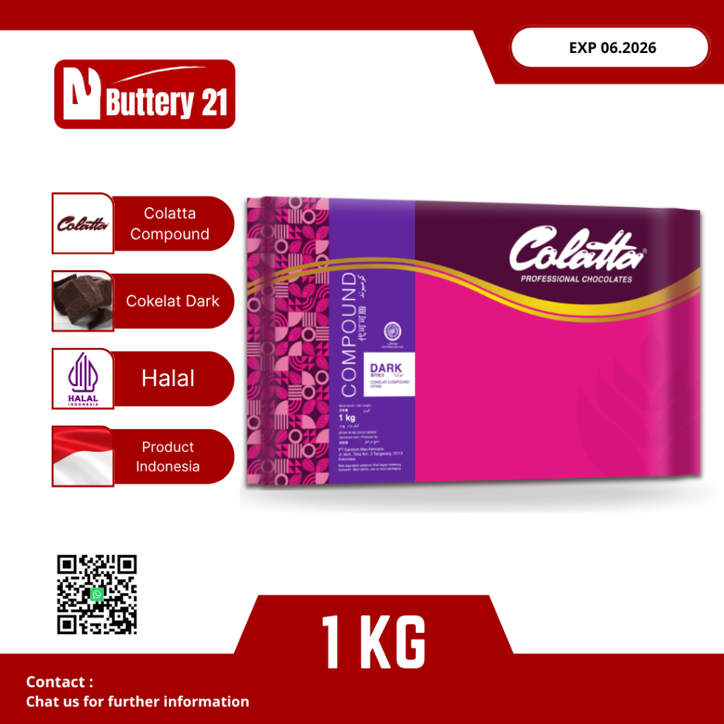 

COLATTA COMPOUND DARK 1 KG/COLATTA DARK COMP 1 KG/COLLATA COMP DARK 1 KG/COKELAT COLATA DARK