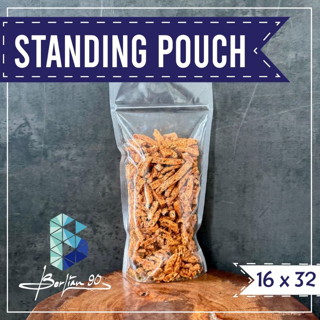 Standing Pouch 16x32 Plastik Makanan Plastik Serbaguna