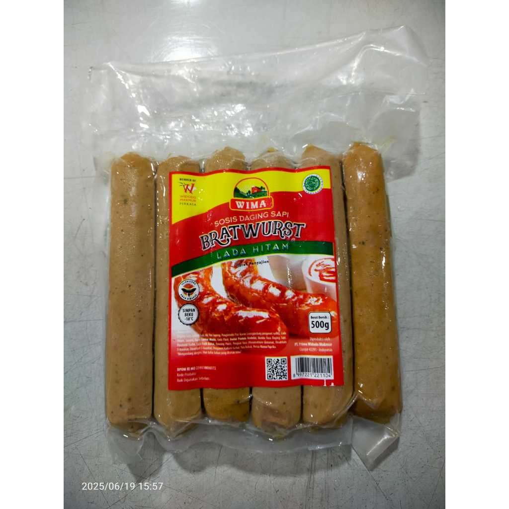 

wima sosis bakar lada hitam