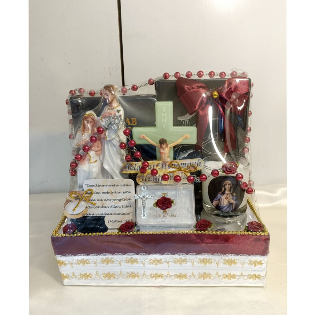 Paket Pernikahan Katolik Warna Merah - Paket Pernikahan Katolik - Hantaran Pernikahan Katolik - Sese