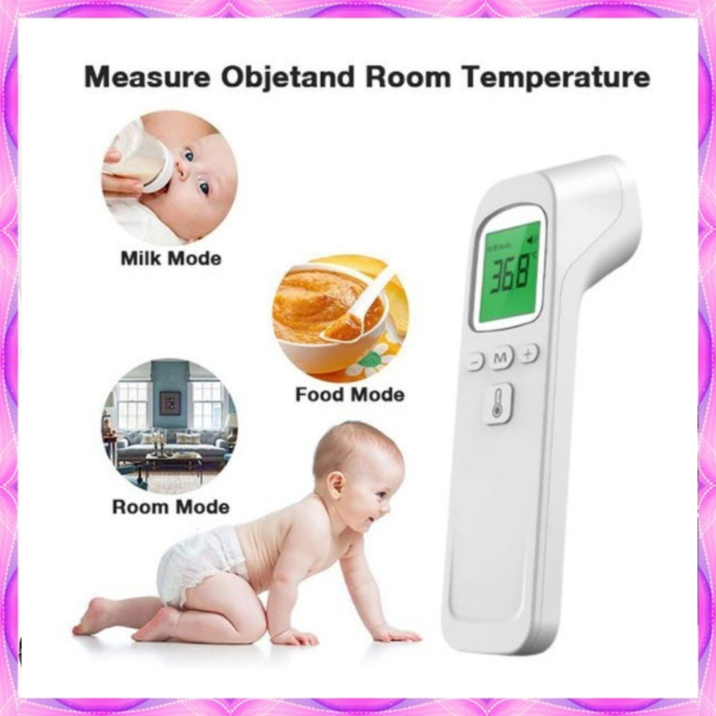Termometer Infrared Non Contact Digital Suhu Badan Tubuh Ukur Panas Termometer Suhu Tubuh