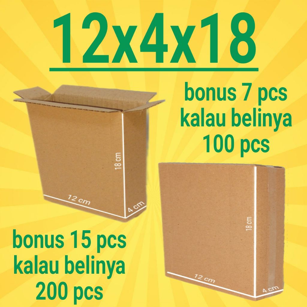 

Kardus Packing Ukuran 12x4x18