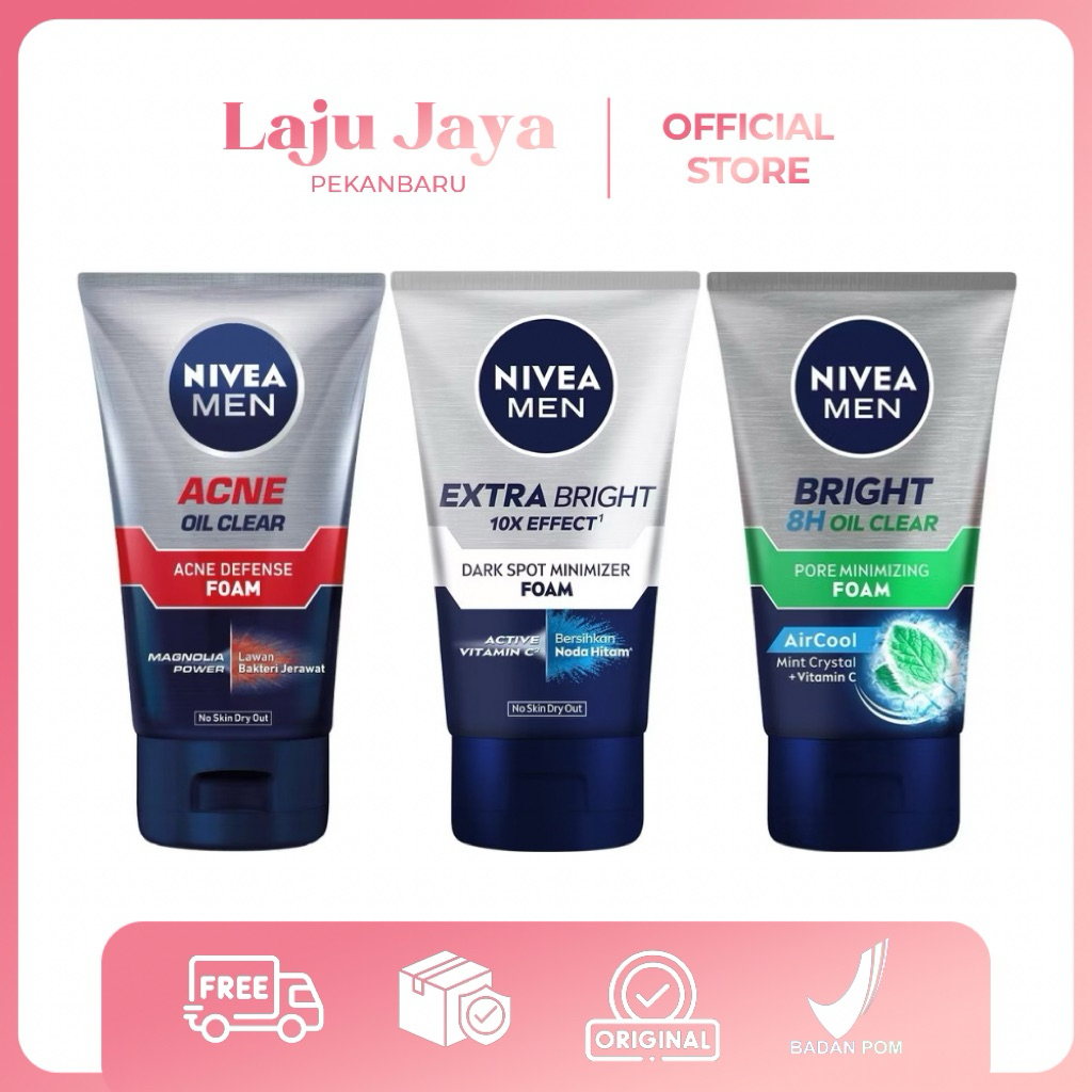 NIVEA MEN Facial Wash & Foam Series | Pembersih Wajah Pria