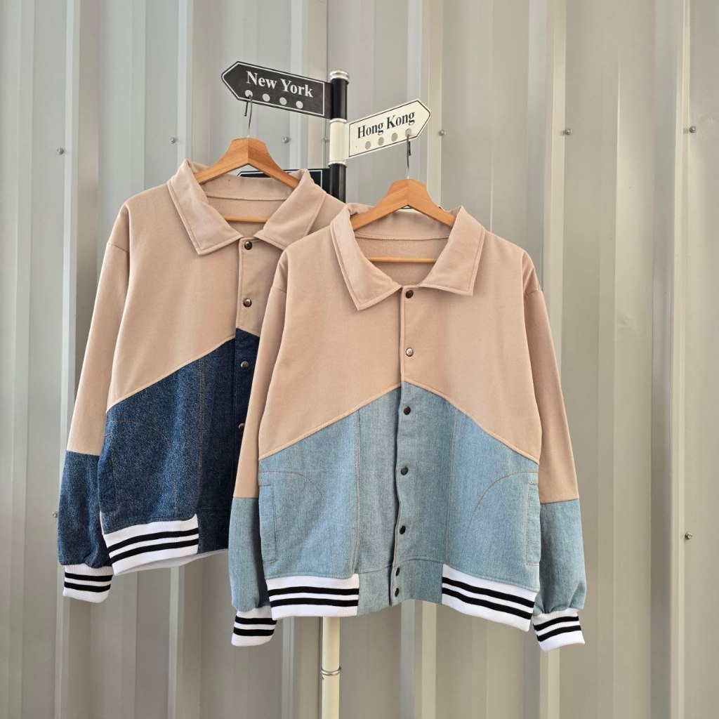 (isi 2 pcs) jaket couple pasangan Late jeans jaket / jaket pasangan pacar / sweater hoodie couple