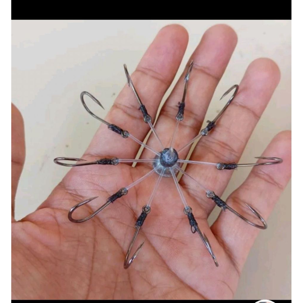 pancing garong 10 mata kail anti karat