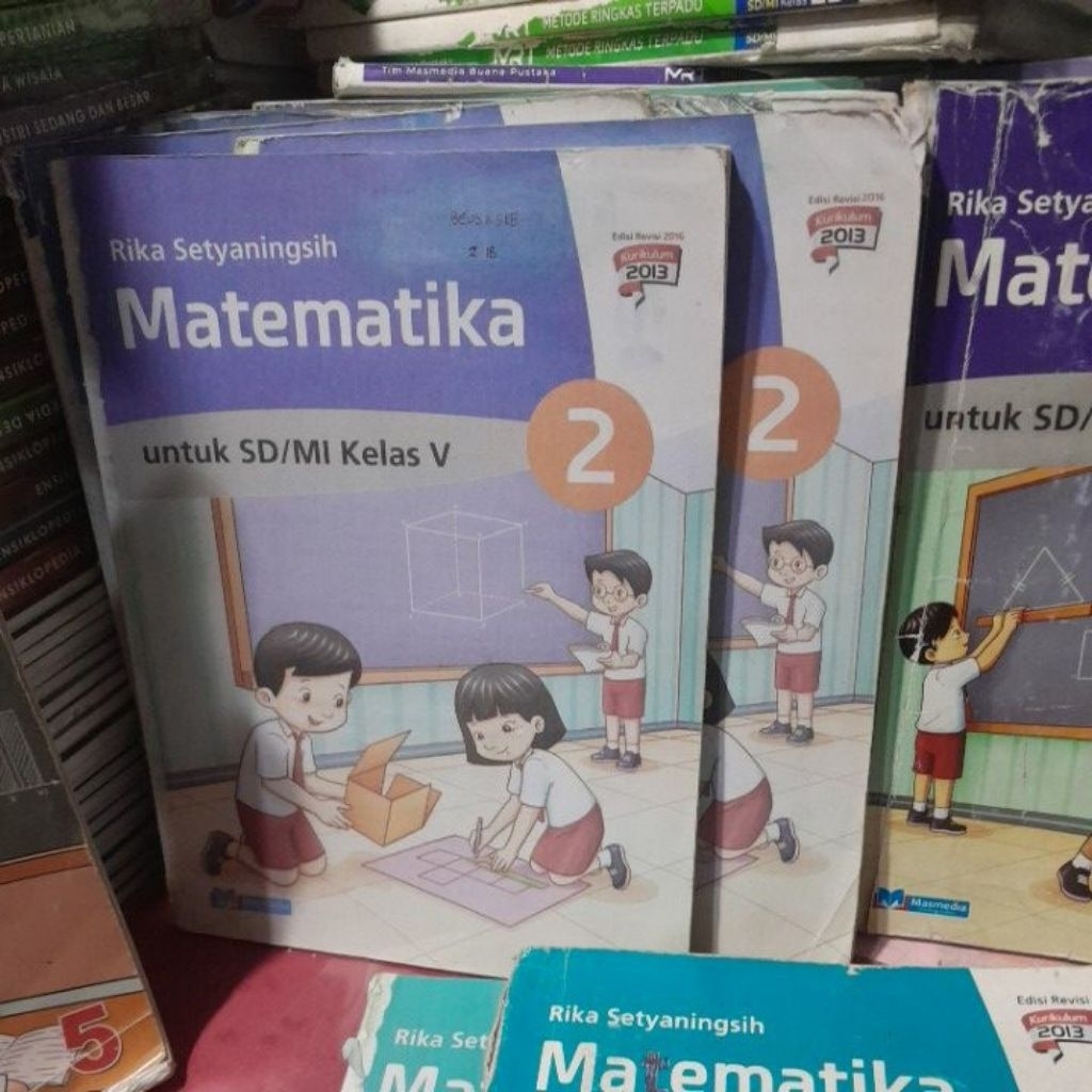 BUKU MATEMATIKA UNTUK SD/MI KELAS V/5 KURIKULUM 2013 REVISI PENERBIT MASMEDIA