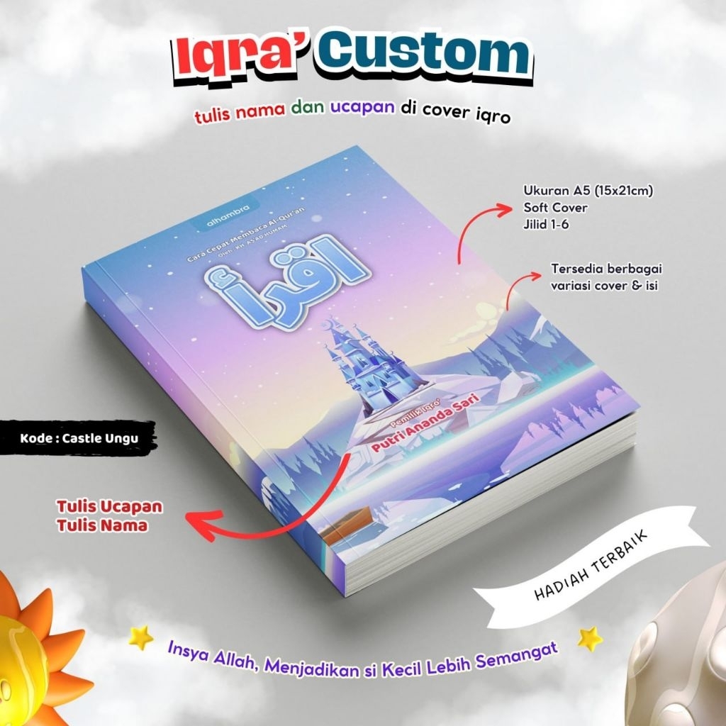 

Iqro Custom Nama dan Ucapan Soft Cover