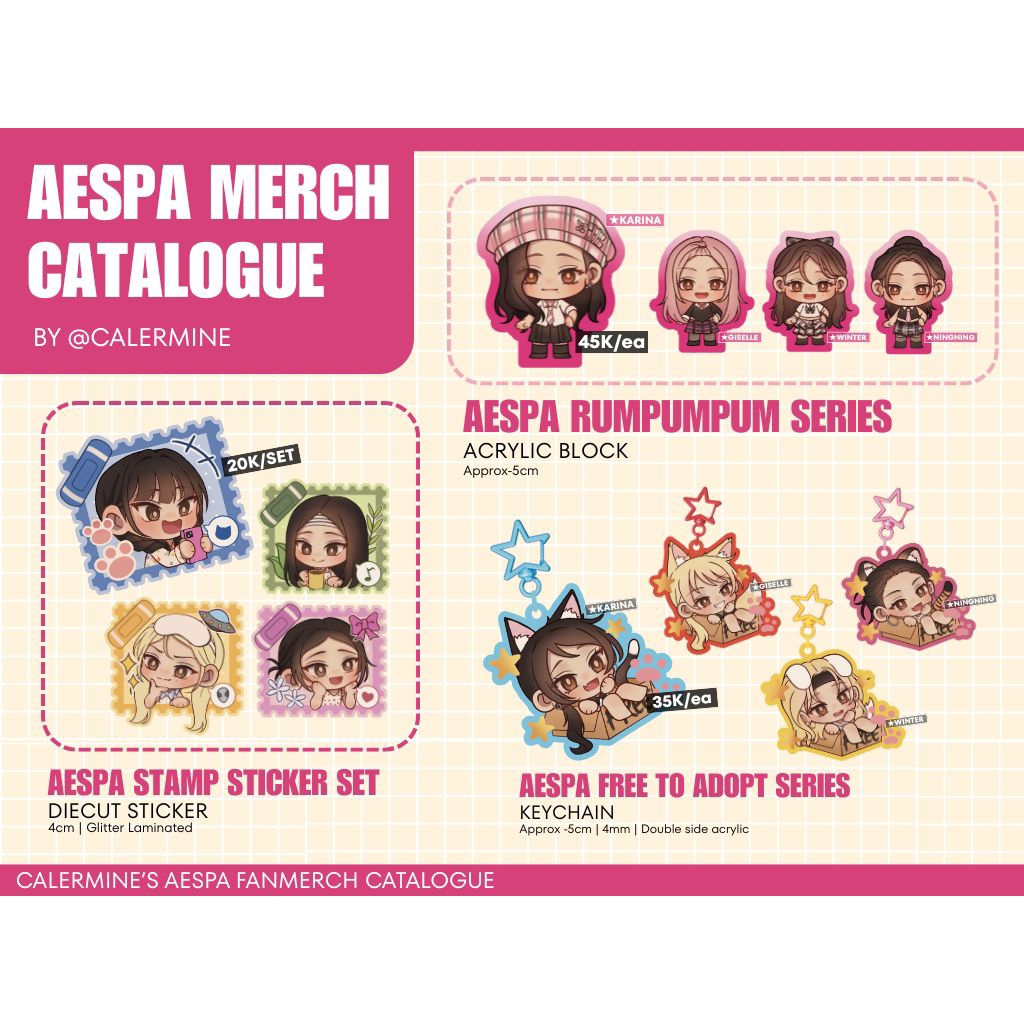 

[STICKER SET] AESPA Fanmerch
