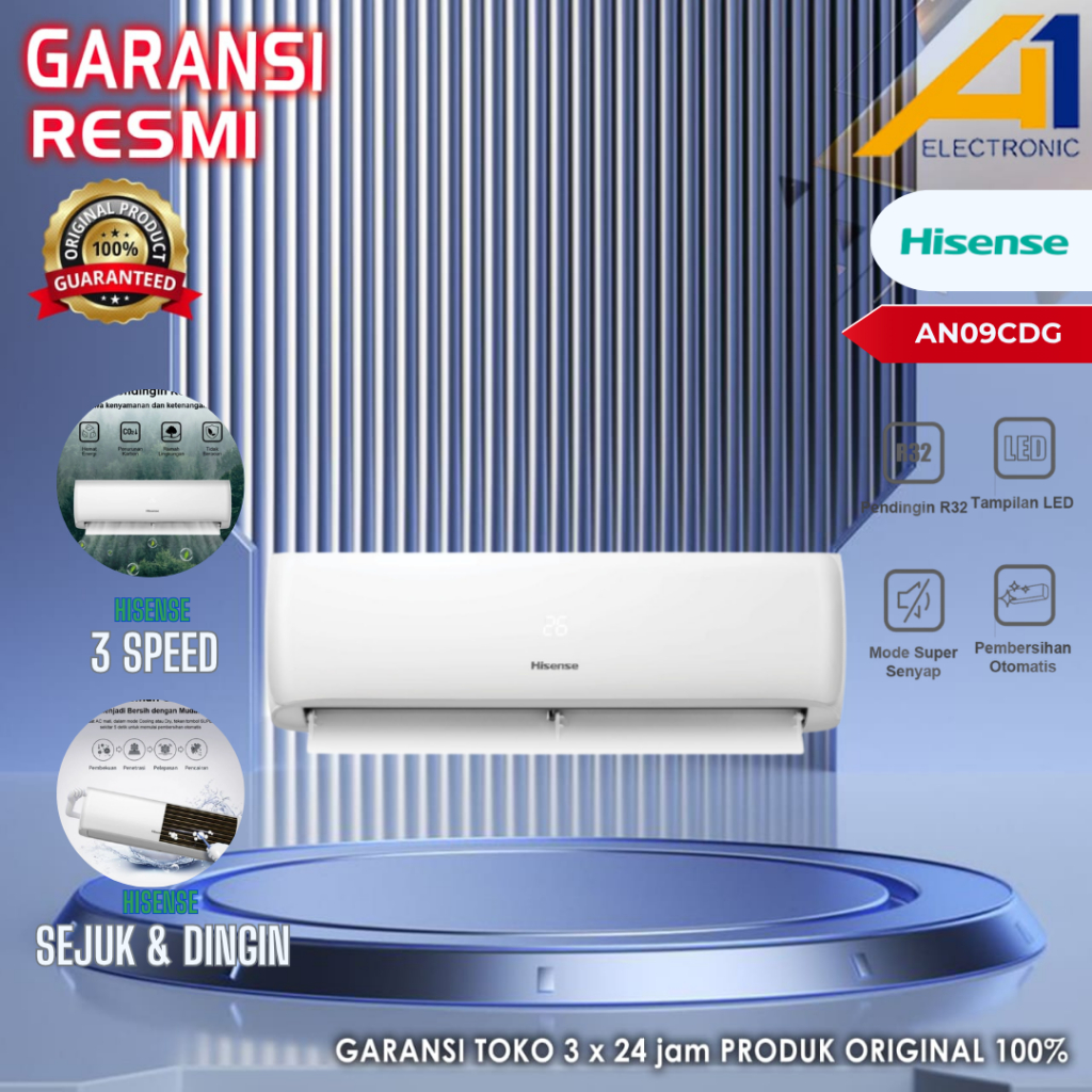 AC HISENSE-AN09CDG / AC HISENSE-AN09CDG 1PK STANDARD