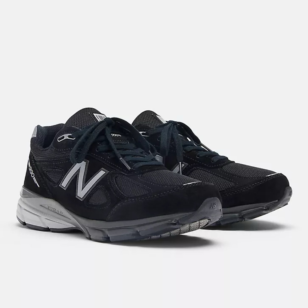 New Balance 990v4 Made in USA - Black/Silver