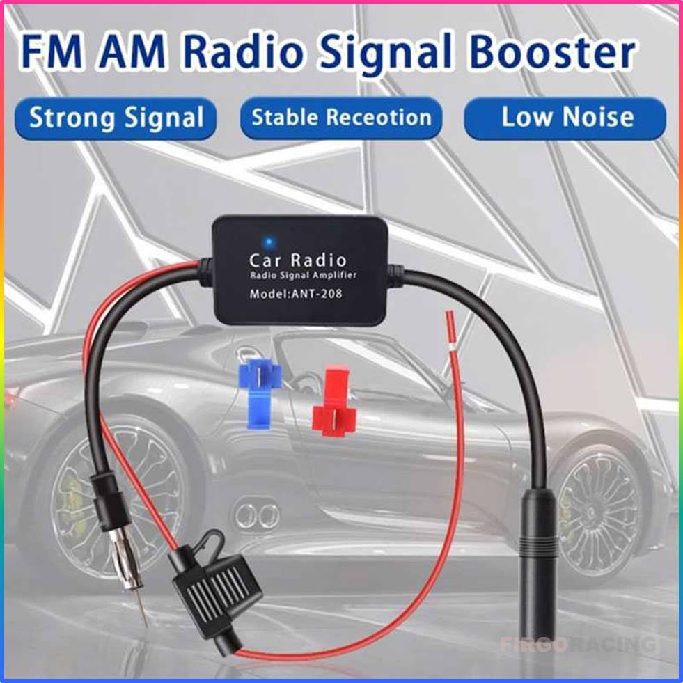 Antena Mobil FM Radio ANT-208 – Signal Amplifier Penguat Sinyal, Suara Jernih & Mudah Dipasang