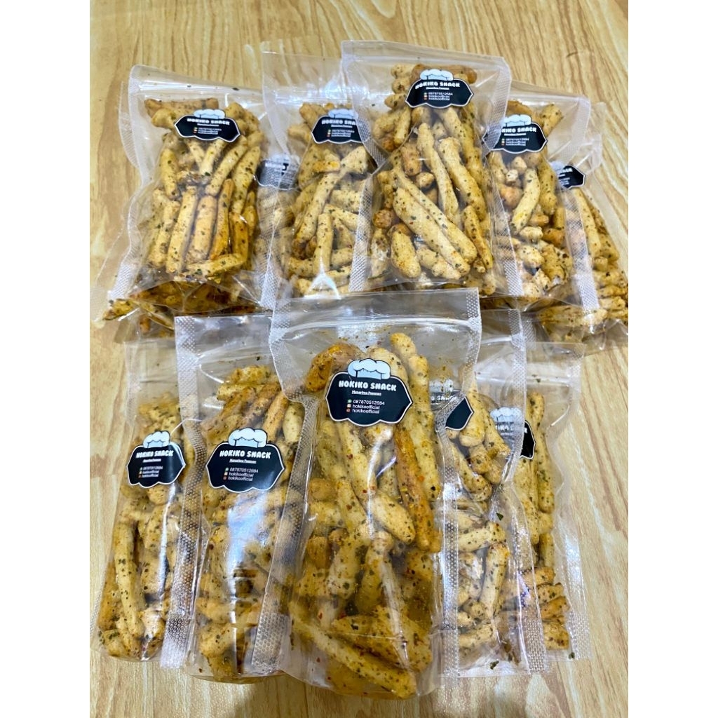 

Basreng Pedas Daun Jeruk/ Kripik Basreng/ Basreng Renyah/ Basreng Stik