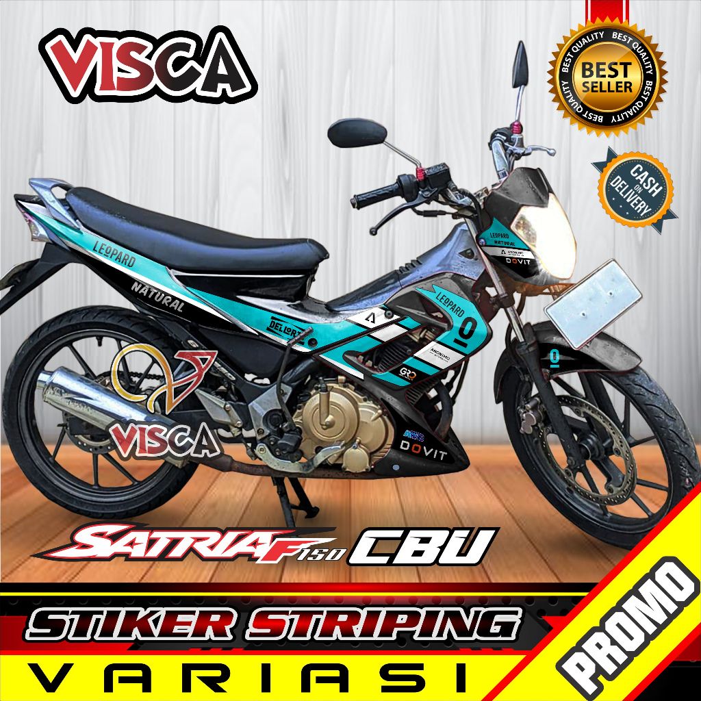 Stiker Striping Satria Fu Cbu Variasi LEOPARD