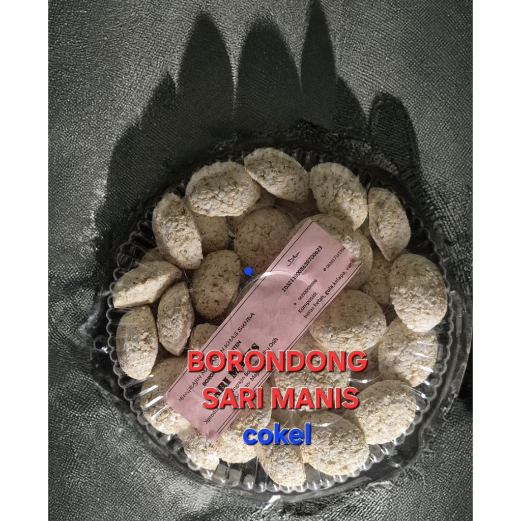 

Borondong cokel cup bulat isi-+ 50 bj, gula merah/gula putih