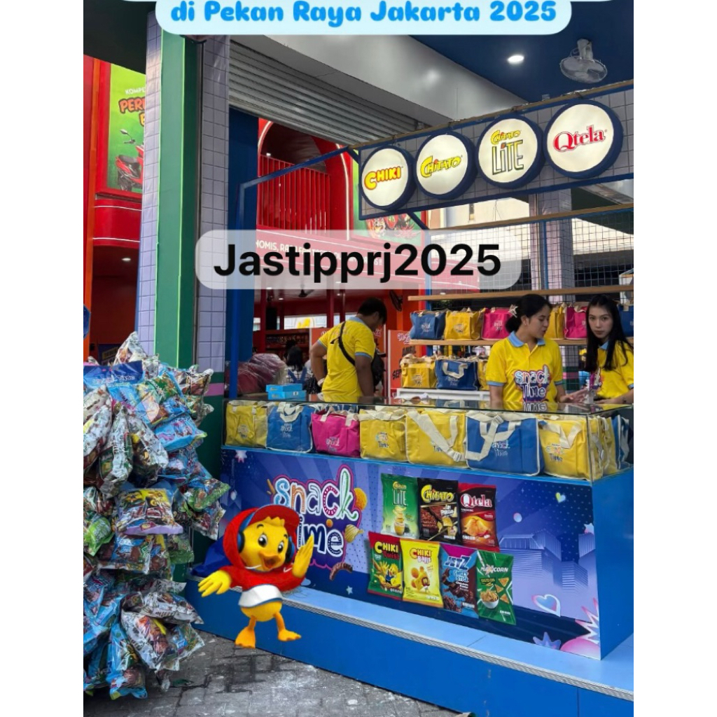 

JASTIP PRJ 2025 chiki chitato GRATIS tas indofood snacktime prj 2025 / tas chitato prj 2025