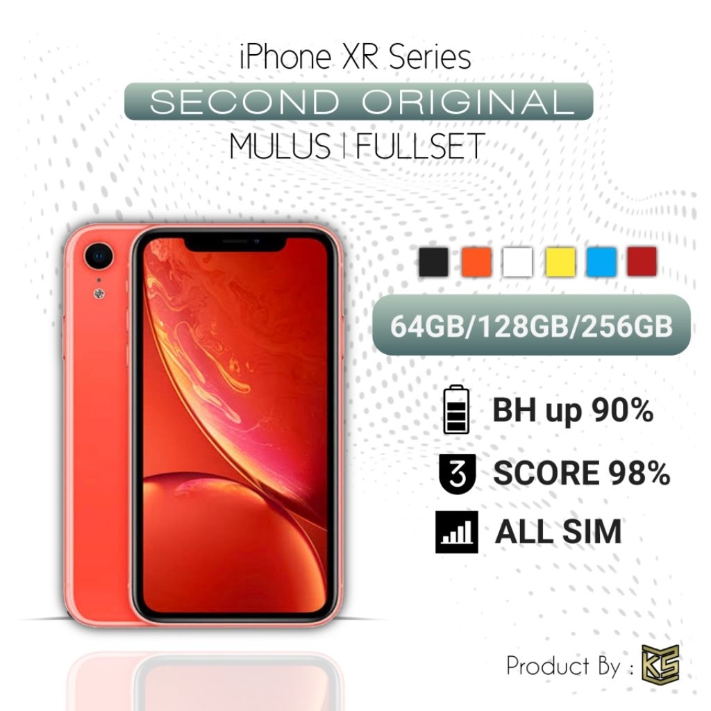 iPhone XR 64gb/128gb second ori fullset mulus