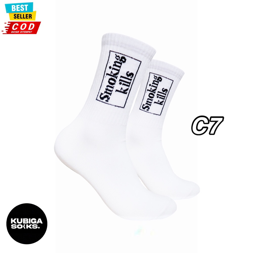 Kaos Kaki Oldschool - Kaos Kaki Skate Smking KlLL - Kubigasocks - C7