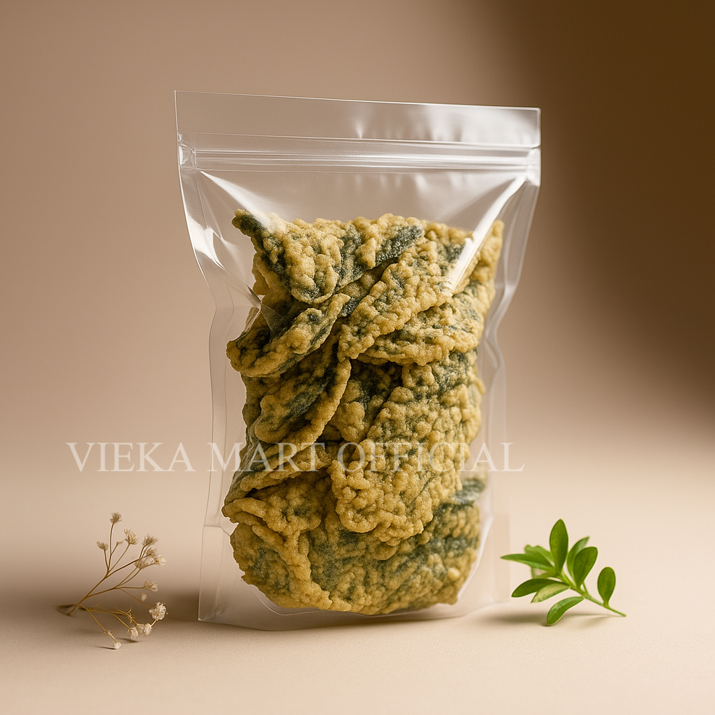 

Snack Cemilan Keripik Bayam 250g gurih renyah crispy