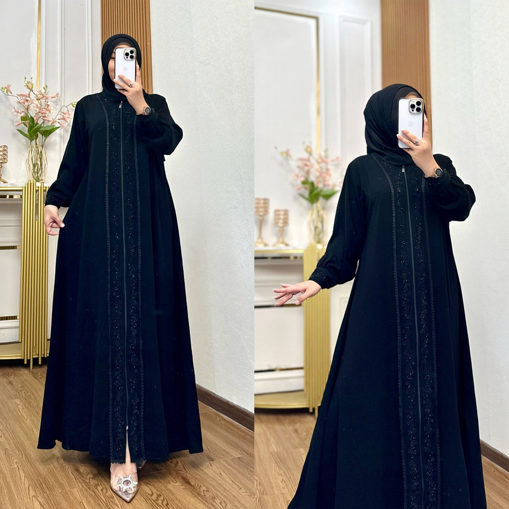 gamis abaya alfina dress//gamisterbaru//gamisviralkekinian//gamisumroh//gamismuslimwanita//gamispeng