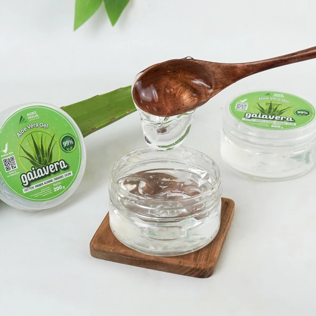 [INSTANT[ Gaiavera Gel Lidah Buaya Untuk Wajah dan Rambut 100% Organik | Lidah Buaya Tanpa Alkohol