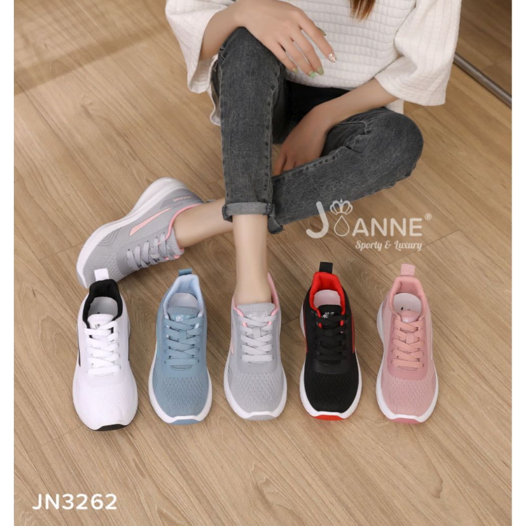 READY #JN3262 SEPATU JOANNE SPORT SNEAKERS SHOES WANITA TERBARU ORIGINAL