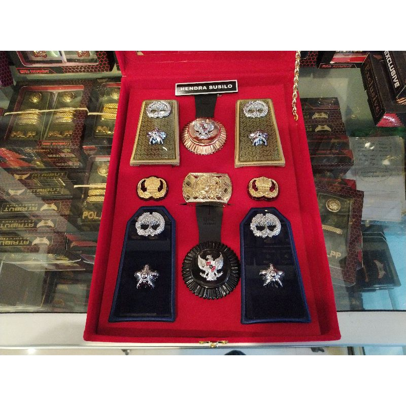 SATU SET PANGKAT PDH PDU LURAH/KADES + BOX MIKA - EXCLUSIVE