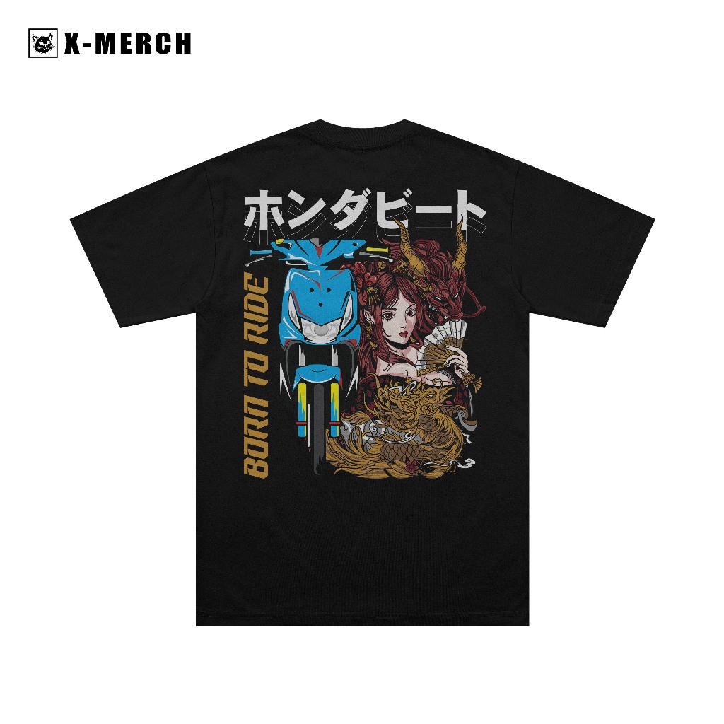 X-MERCH - Kaos Motor Beat Karbu - Baju Rider Sunmori