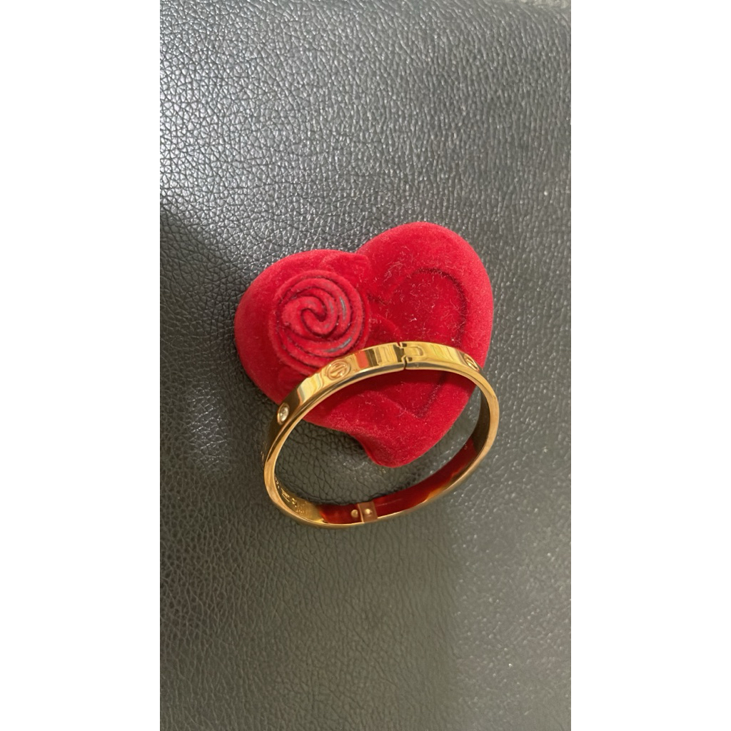 Gelang Tangan wanita Titanium berlapis emas