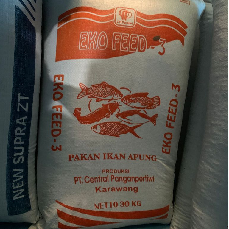 Repack Pakan Ikan Tawar Lele Ikan Mas Ikan Nila Eko Feed -3 Protein 14%