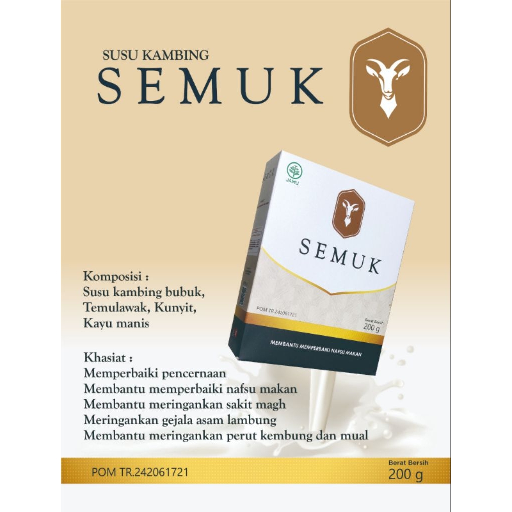 

Semuk Susu Kambing untuk Memperbaiki Nafsu Malkan 200gr