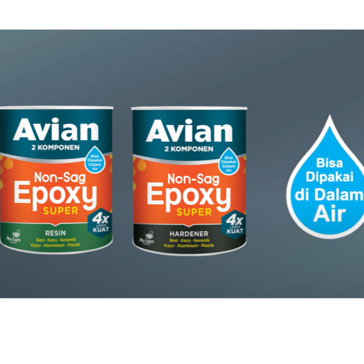 DEMPUL LEM EPOXY NON SAG 800GR / SET & 340G 2 KOMPONEN RESIN & HARDENER UNTUK KAPAL PERAHU