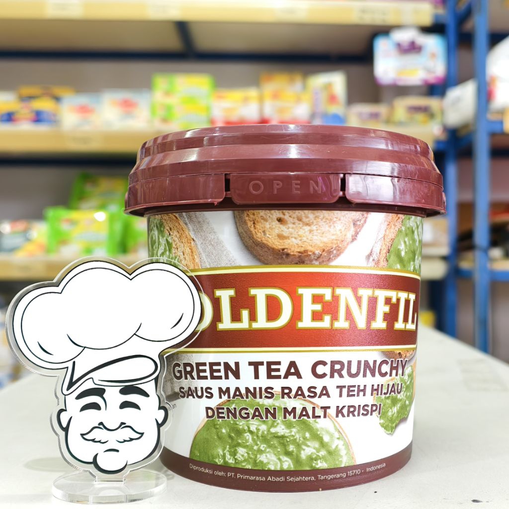 

Goldenfil Greentea Crunchy 1Kg / Selai Greentea / Filling Greentea Crunchy