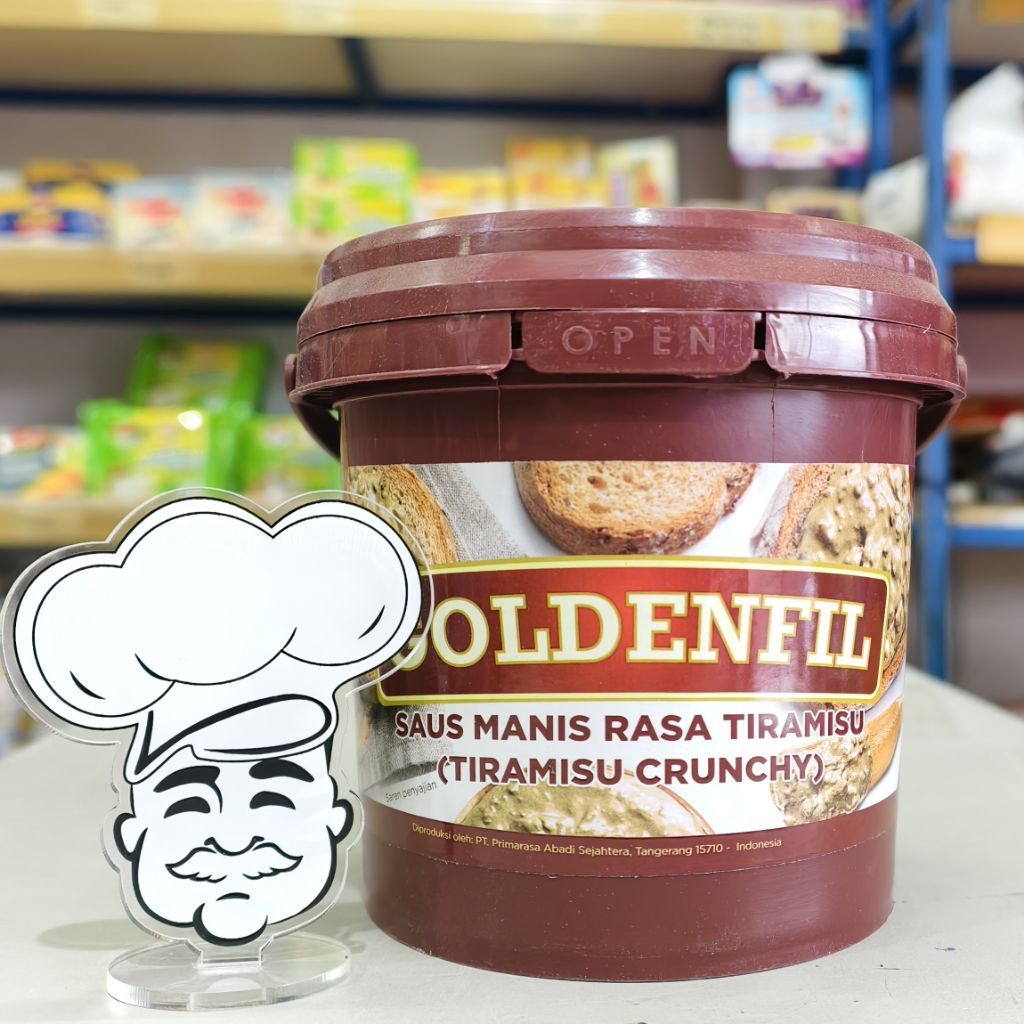 

Goldenfil Tiramisu Crunchy 1Kg / Selai Tiramisu / Filling Tiramisu Crunchy