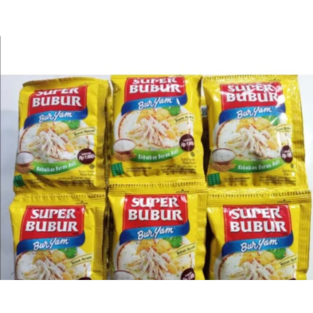 

super bubur kemasan renceng isi 10sachet