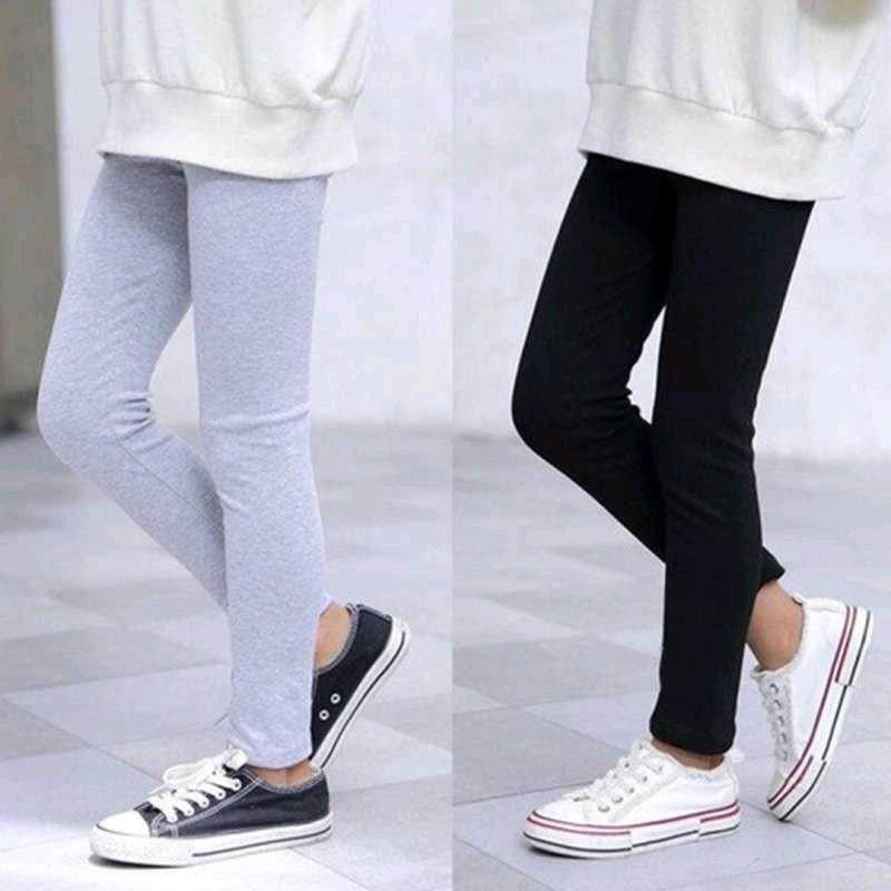 Celana Legging Anak Perempuan Rayon Kaos, Usia 0-12 Tahun Adem dan Nyaman