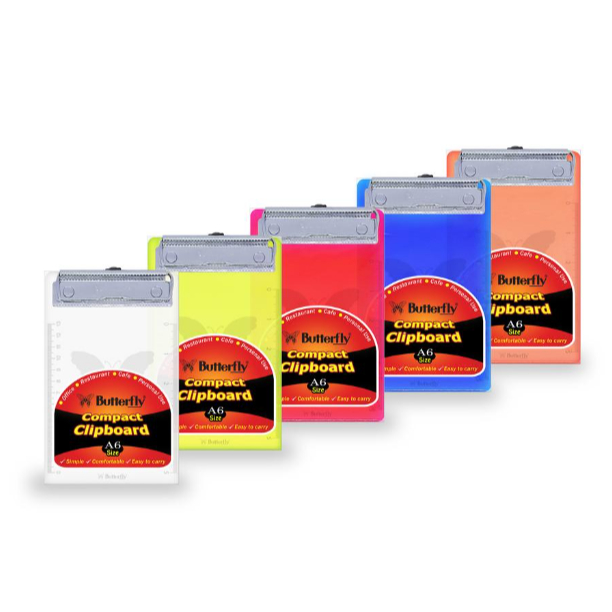 

Butterfly Clipboard A6 Compact