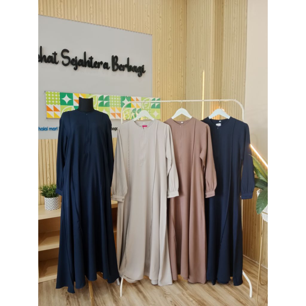 Gamis Polos Crepe/Gamis Muslimah/Gamis Murah/Gamis Polos Premium