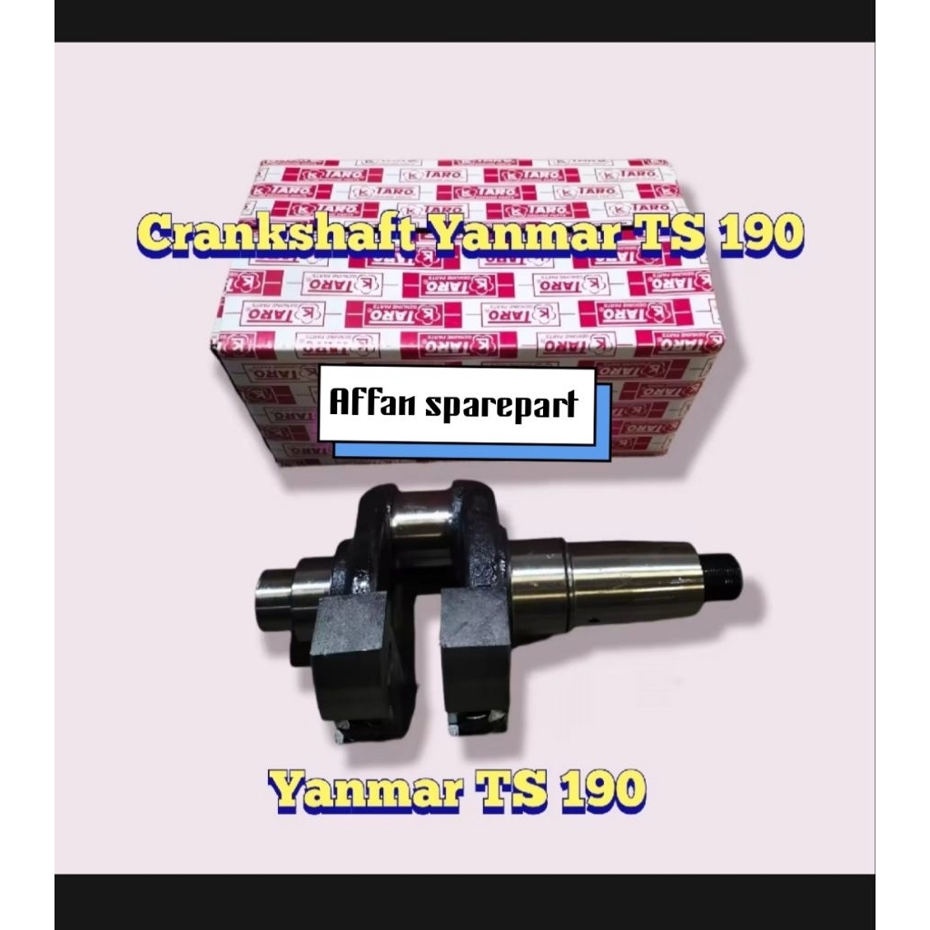 CRANKSHAFT YANMAR TS 190 / KRUK AS YANMAR TS 190 MESIN ( 19 PK )